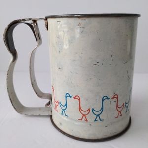 Androck Flour Sifter Geese Ducks Kitchen Vintage Collectibles